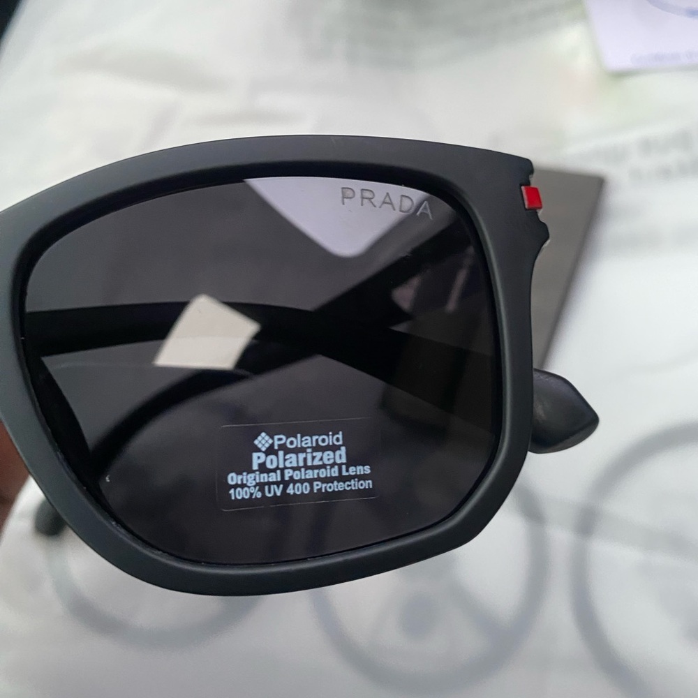 Prada Matte Black Polarized Sunglasses